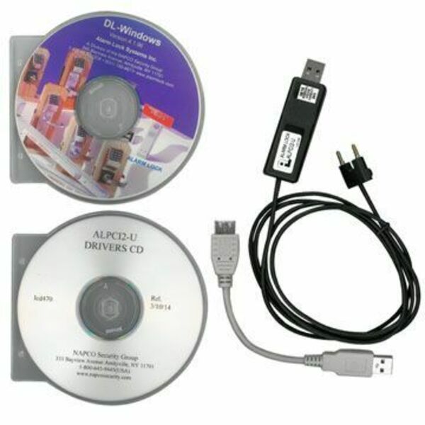 Alarm Lock Computer to Digital Lock Interface Cable with USB ALPCI2U